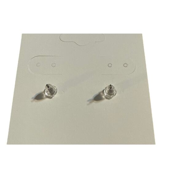 Vintage Napier Love Knot Gold Tone Button Stud Earrings - Picture 7 of 7